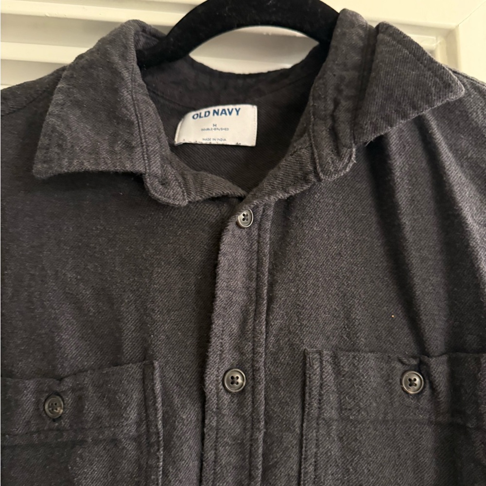 Old Navy Gray Button-Up Shirt bundle. Size Medium - Picture 5 of 12